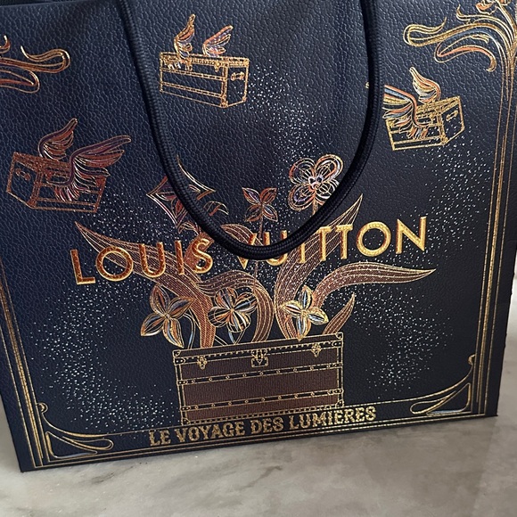 Louis Vuitton Navy and Orange Gift Bags - Picture 5 of 9